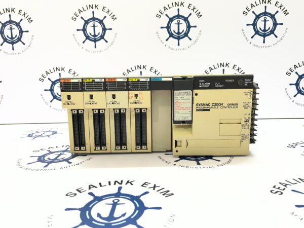 OMRON SYSMAC C200H/ CPU22/ ID217/ OD219/ SP001/ PROGRAMMABLE CONTROLLER RACK